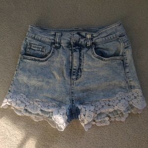 size 0 jean shorts from charlotte russe